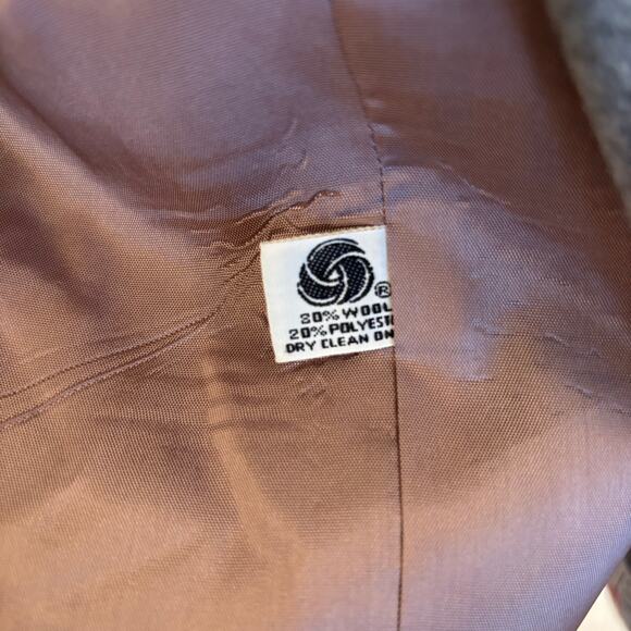 Vintage gray wool blazer concepts by Carla Women's size medium - Picture 7 of 7